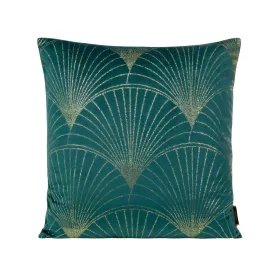   Blink21 bársony párnahuzat Sötét türkiz/világos arany 45x45 cm