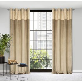   Elen bársony sötétítő függöny Bézs/pezsgő 140x250 cm