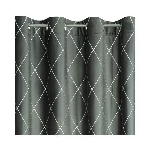 Margo Pierre Cardin bársony sötétítő függöny Világosszürke/ezüst 140x250 cm