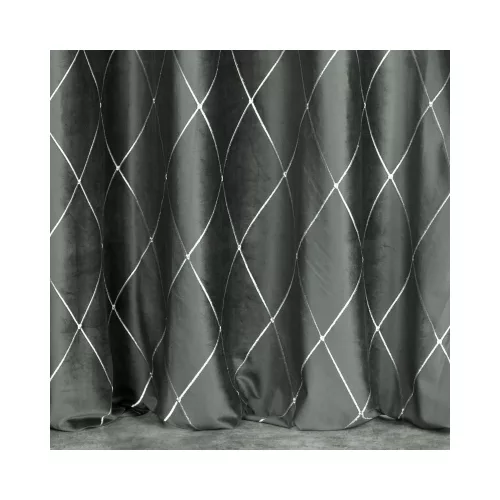 Margo Pierre Cardin bársony sötétítő függöny Világosszürke/ezüst 140x250 cm