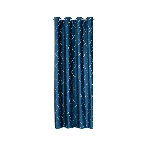 Margo Pierre Cardin bársony sötétítő függöny Gránátkék/arany 140x250 cm