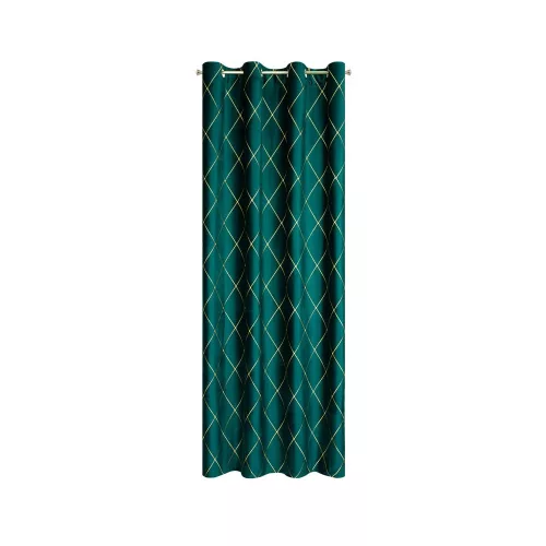 Margo Pierre Cardin bársony sötétítő függöny Türkiz/arany 140x250 cm