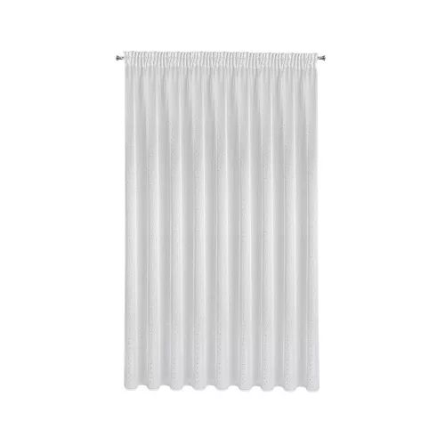 Sibel mintás dekor függöny Fehér/ezüst 300x250 cm