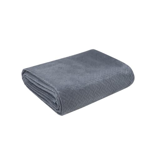 Luiz5 bársony ágytakaró Grafit 200x220 cm