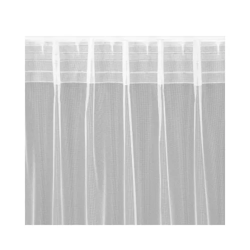 Tonia fényáteresztő függöny fényes mikrohálóból mennyezeti sínhez Fehér 140x270 cm