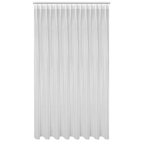 Tonia fényáteresztő függöny fényes mikrohálóból mennyezeti sínhez Fehér 400x300 cm