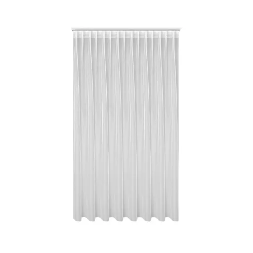 Tonia fényáteresztő függöny fényes mikrohálóból mennyezeti sínhez Fehér 400x300 cm