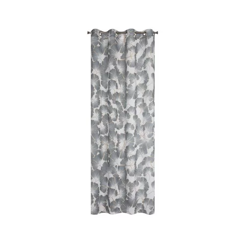 Nina mintás dekor függöny Fehér/szürke 140x250 cm