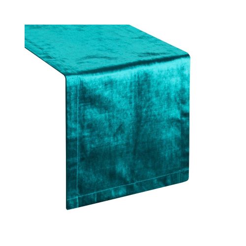 Royal1 bársony asztali futó Sötét türkiz 35x180 cm