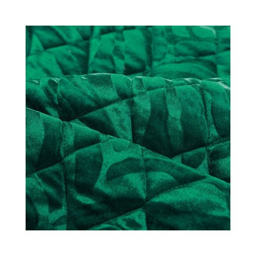Kristin3 bársony ágytakaró Sötétzöld 220x240 cm