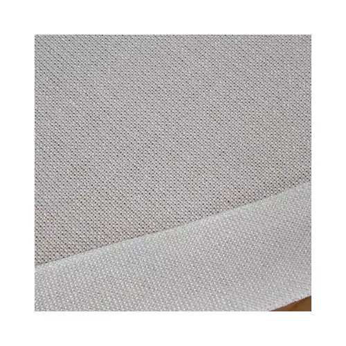 Stella fényes szállal szőtt asztalterítő Fehér 145x400 cm