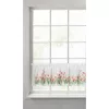 Stella csipke vitrázs függöny tulipán mintával Fehér/piros 30x150 cm