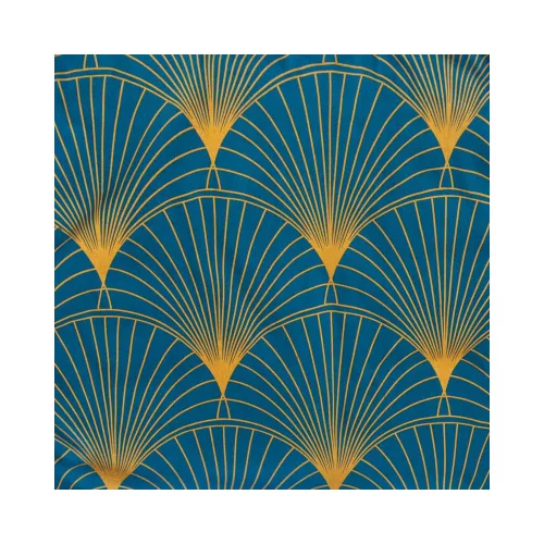 Lotos1 prémium ágyneműhuzat Sötétkék/mézsárga 160x200 cm - 70x80 cm 2db