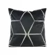 Blink28 bársony párnahuzat Fekete/ezüst 45x45 cm