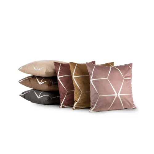 Blink28 bársony párnahuzat Fekete/ezüst 45x45 cm