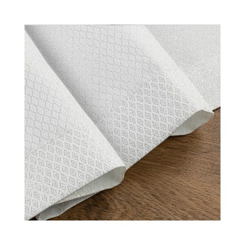 Jowita lurex asztalterítő Fehér/ezüst 85x85 cm