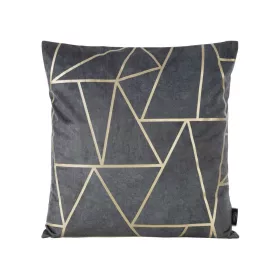   Blink29 bársony párnahuzat Acélszürke/világos arany 45x45 cm