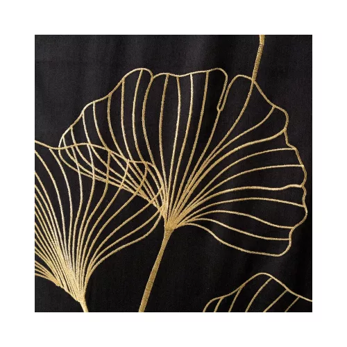 Haft2 hímzett pamut-szatén ágyneműhuzat Fekete 160x200 cm - 70x80 cm 2db