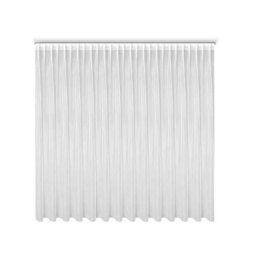 Tonia fényáteresztő függöny fényes mikrohálóból mennyezeti sínhez Fehér 290x170 cm