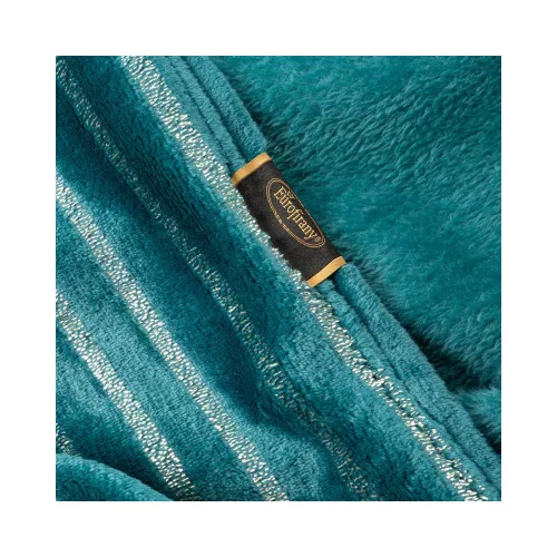 Ginko3 plüss takaró Türkiz 150x200 cm