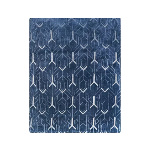 Ginko4 plüss takaró Kék 150x200 cm