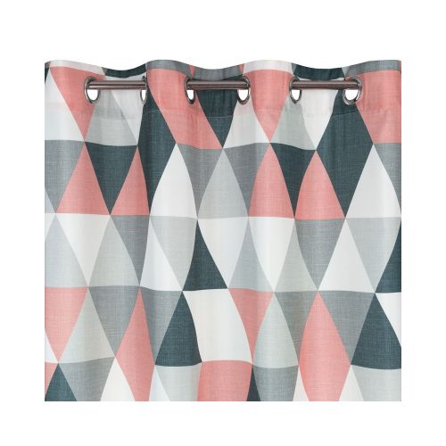 Adina mintás dekor függöny Sötétrózsaszín 140x250 cm