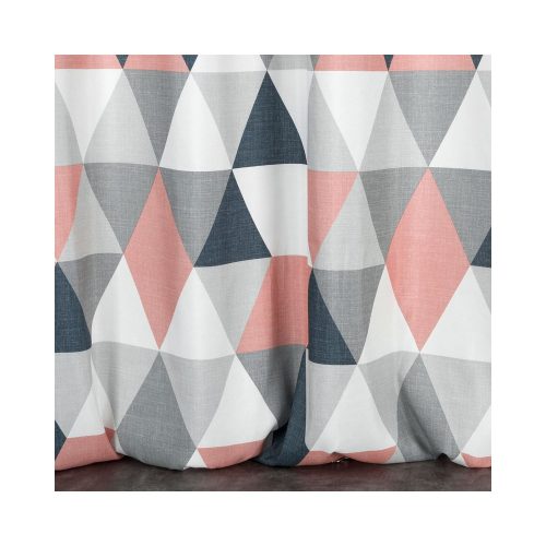 Adina mintás dekor függöny Sötétrózsaszín 140x250 cm