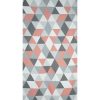 Adina mintás dekor függöny Sötétrózsaszín 140x250 cm