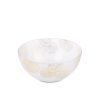 Blanca5 üveg tál Fehér/arany 25x13 cm