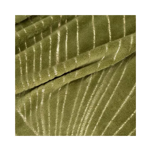 Blanca plüss takaró Olívazöld 150x200 cm