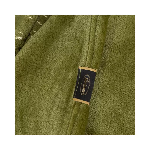 Blanca plüss takaró Olívazöld 150x200 cm