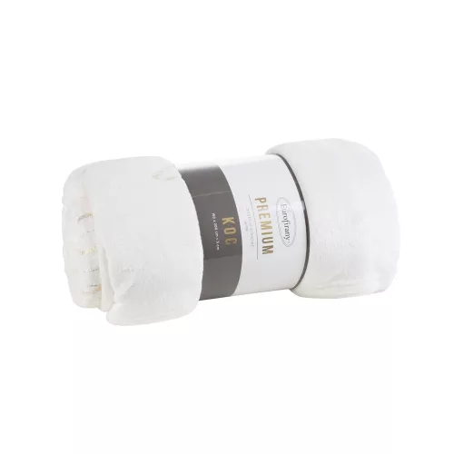 Lili plüss takaró Fehér/arany 150x200 cm