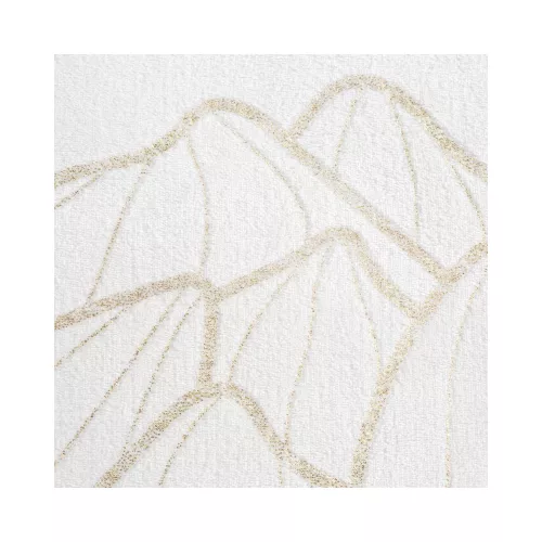 Lili plüss takaró Fehér/arany 150x200 cm