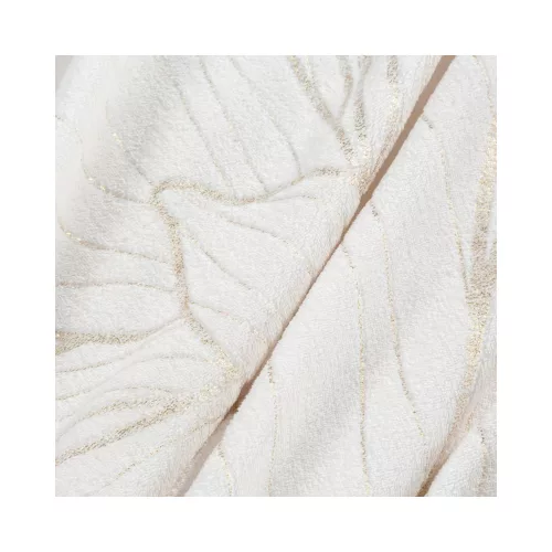 Lili plüss takaró Fehér/arany 150x200 cm