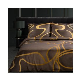   Alisma1 prémium ágyneműhuzat Barna/arany 160x200 cm - 70x80 cm 2db