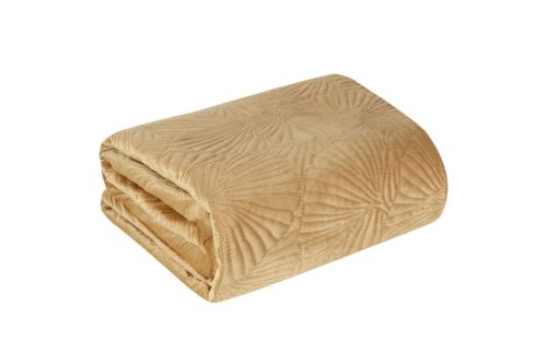 Musa5 bársony ágytakaró Bézs 280x260 cm