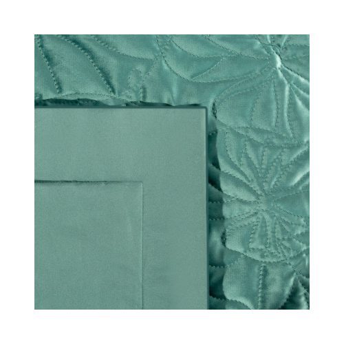 Salvia1 bársony ágytakaró Szürkészöld 280x260 cm