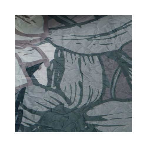 Premium10 krepp ágyneműhuzat Acélszürke/világoszöld 220x200 cm - 70x80 cm 2db