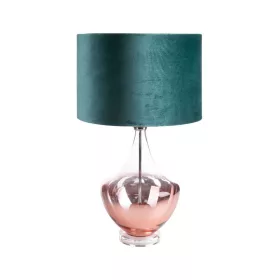   Salvia8 asztali lámpa bársony búrával Szürkészöld/tejfehér 40x69 cm