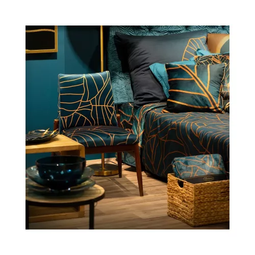 Lili6 üveg tál Türkiz 37x4 cm