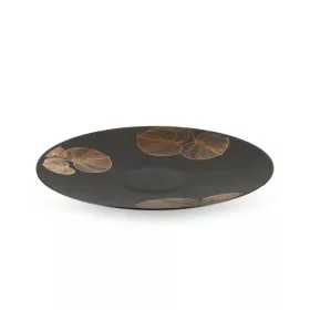 Victoria5 üveg tál Fekete/arany 37x4 cm