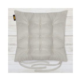 Ada ülőpárna megkötővel Szürke 40x40x6 cm