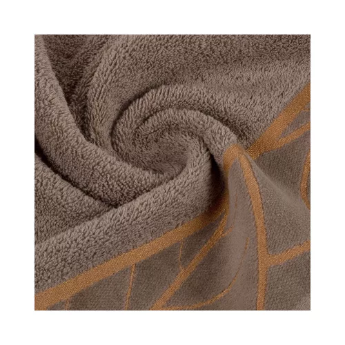 Alisma2 jacquard törölköző barna 50x90 cm