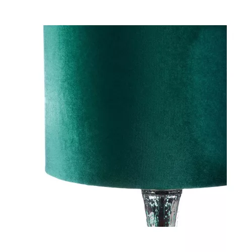 Ada 01 asztali lámpa bársony búrával Sötétzöld 36x69 cm