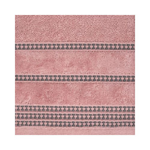 Amanda csíkos törölköző Pasztell rózsaszín 30x50 cm