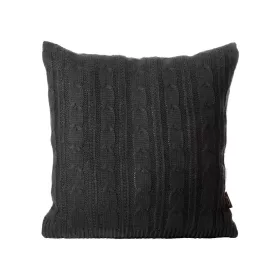 Szőtt akril párnahuzat Fekete 45x45 cm