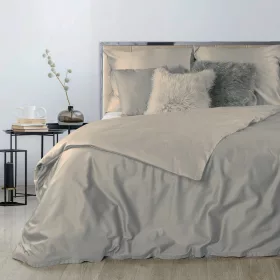   Nova3 pamut-szatén ágyneműhuzat Bézs 160x200 cm - 70x80 cm 2db