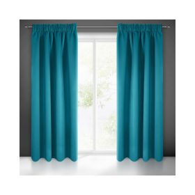   Sötétítő függöny félig matt szövetből Tengerkék 135x270 cm