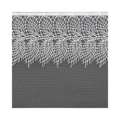 Sari mikrohálós függöny csipkével Fehér 350x250 cm