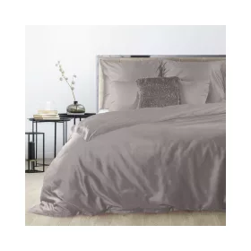   Nova3 pamut-szatén ágyneműhuzat Szürke 140x200 cm - 70x90 cm 1db